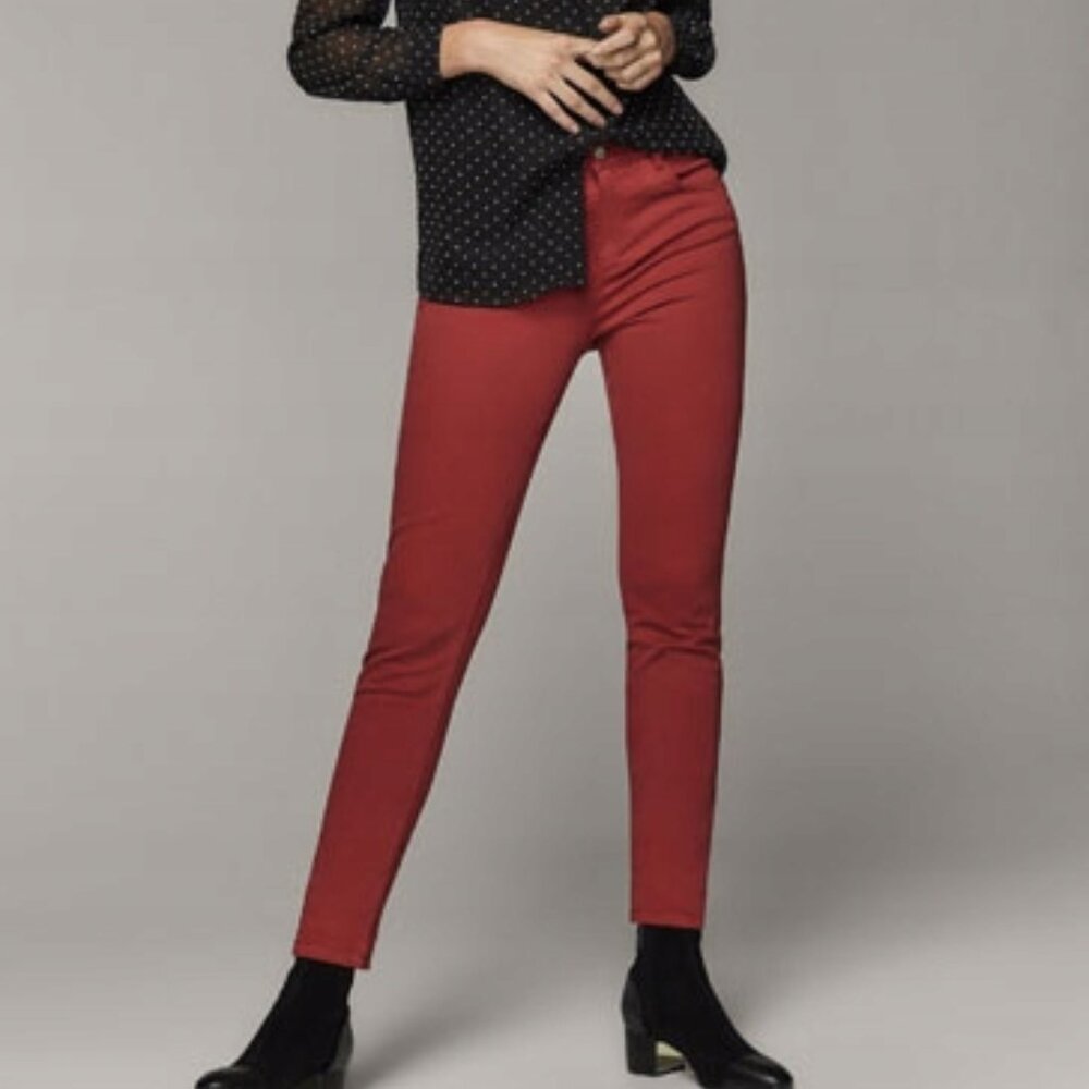 Massimo Dutti Skinny Fit Jeans, Amber Rust, Size 4